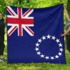Cook Islands Flag Premium Quilt A6  Quilt